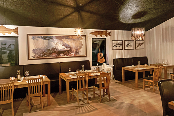 interiors of the new fishing lodge of fyn